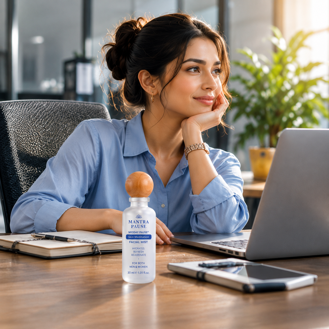 Remote worker using Mantra Pause
