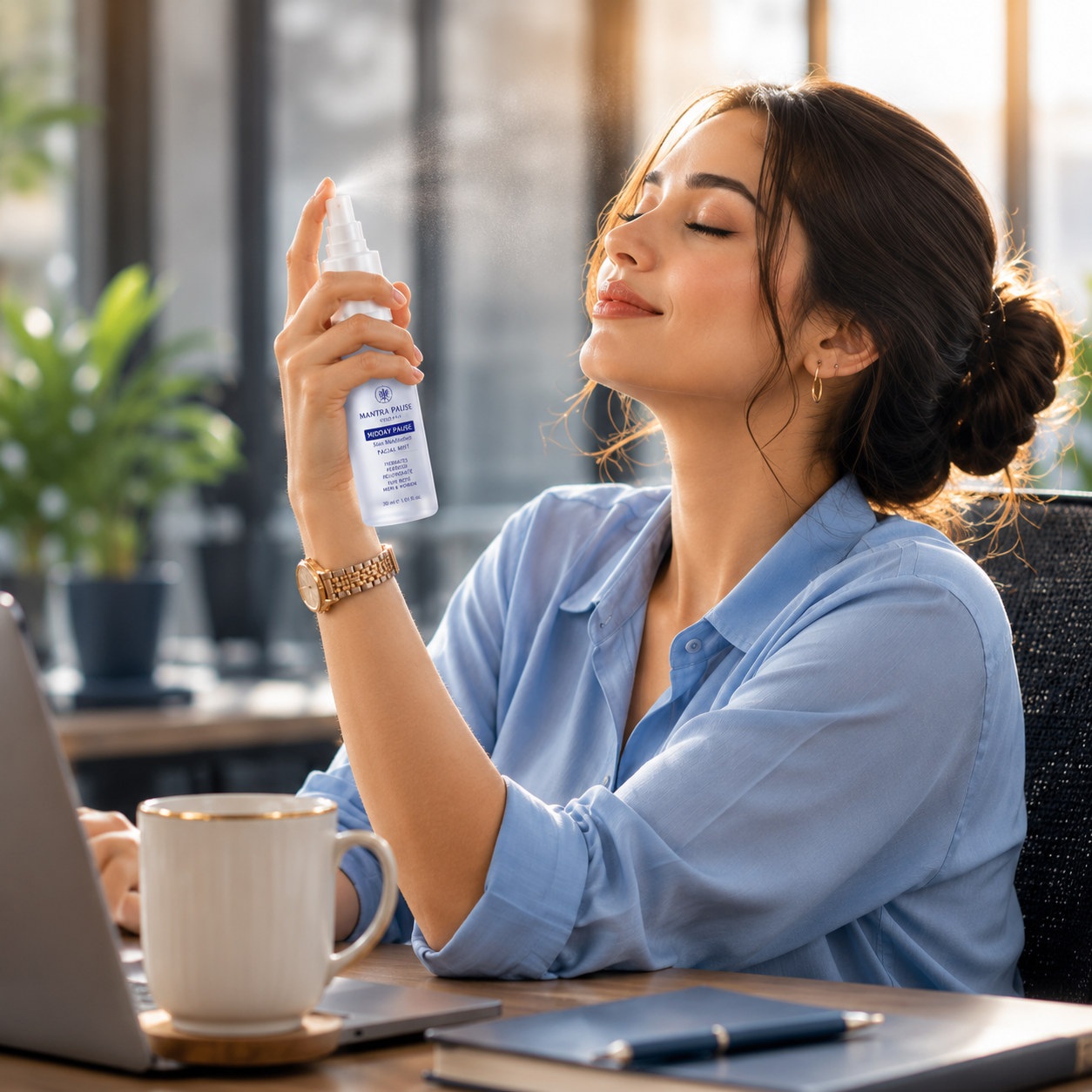 Remote worker using Mantra Pause