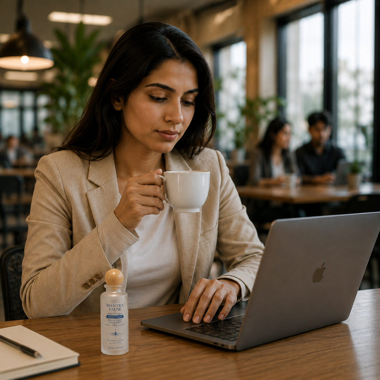 Remote worker using Mantra Pause
